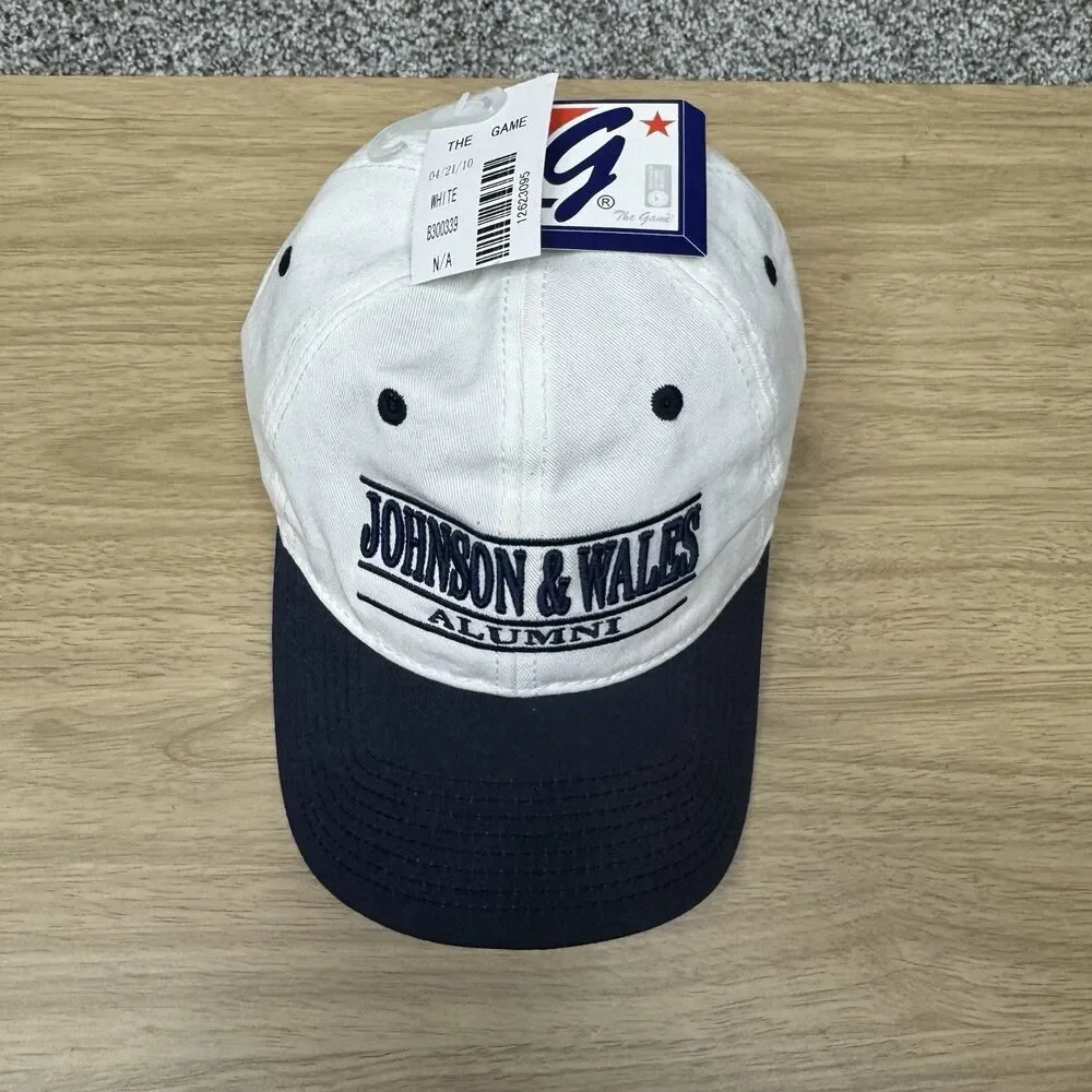 VTG 90s‎ Johnson & Wales University Hat Strap Back 3 Bar Adjustable Alumni New